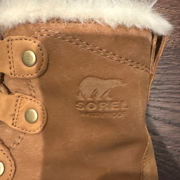 Sorel Light Brown Camel Joan Explorer Snow Boots